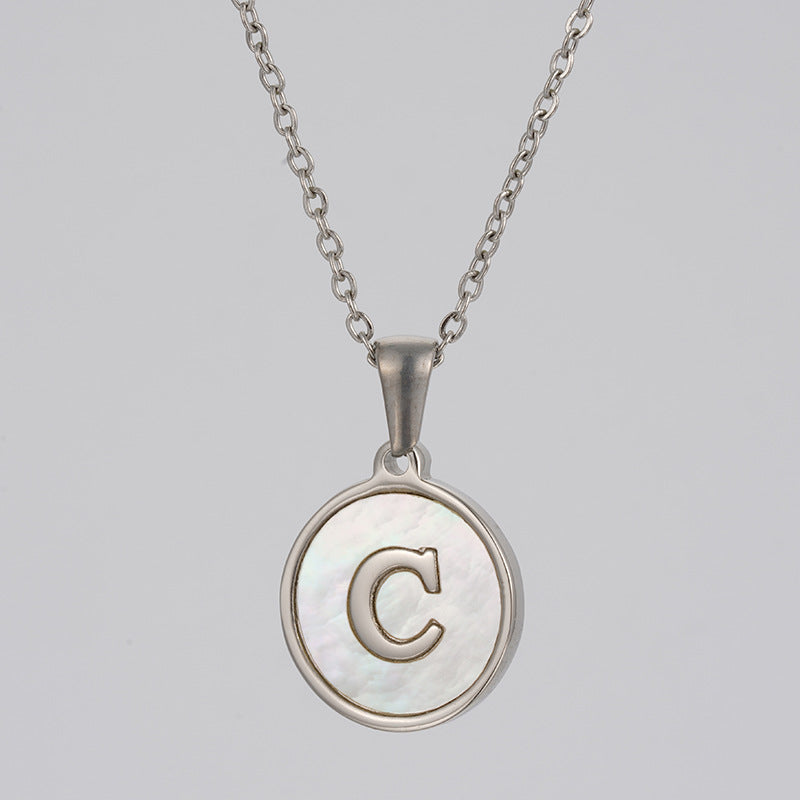 Stainless  Letter Necklace