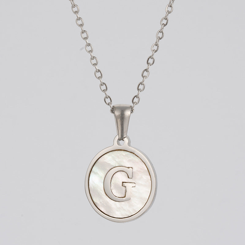 Stainless  Letter Necklace