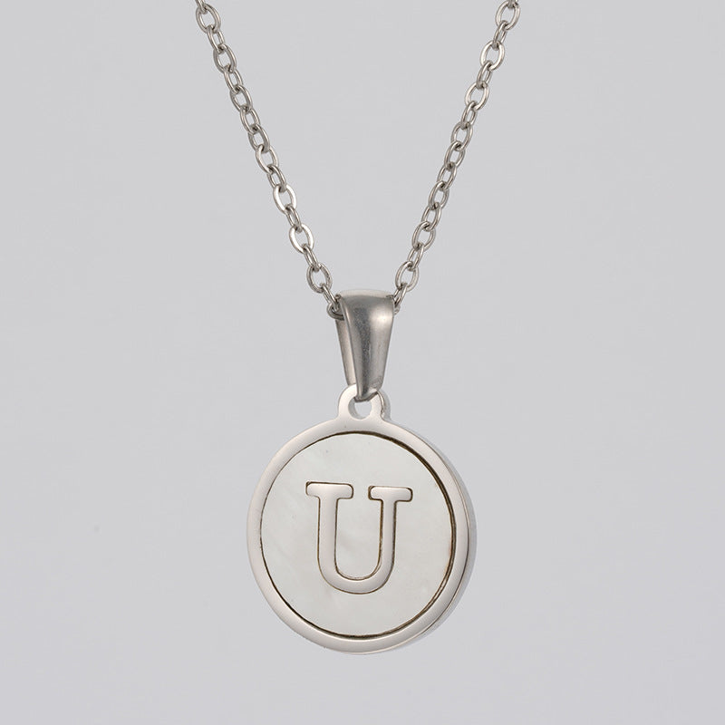 Stainless  Letter Necklace