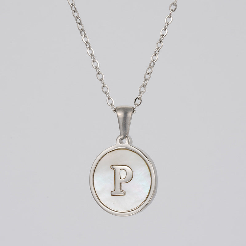 Stainless  Letter Necklace