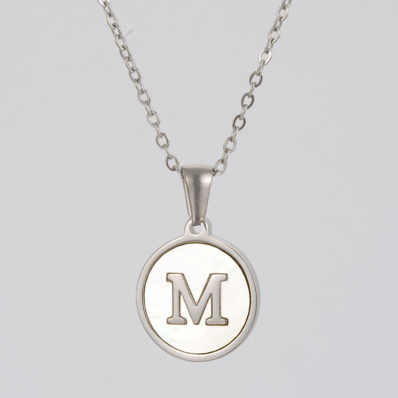 Stainless  Letter Necklace