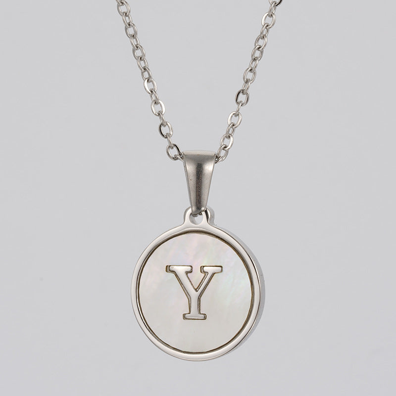 Stainless  Letter Necklace