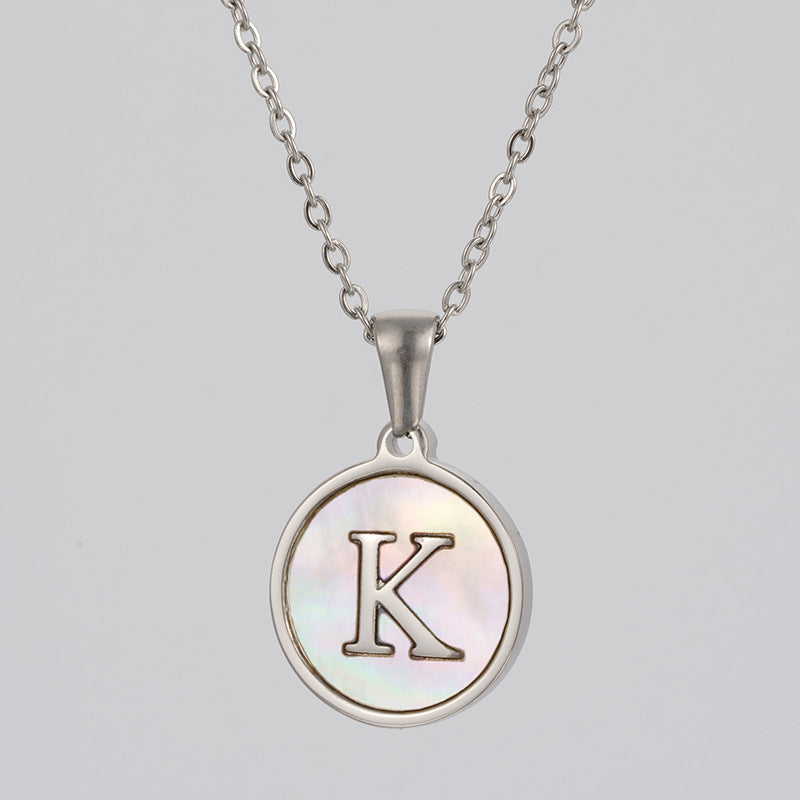 Stainless  Letter Necklace