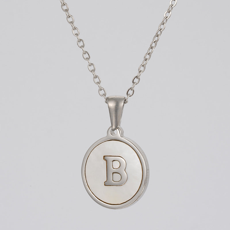 Stainless  Letter Necklace