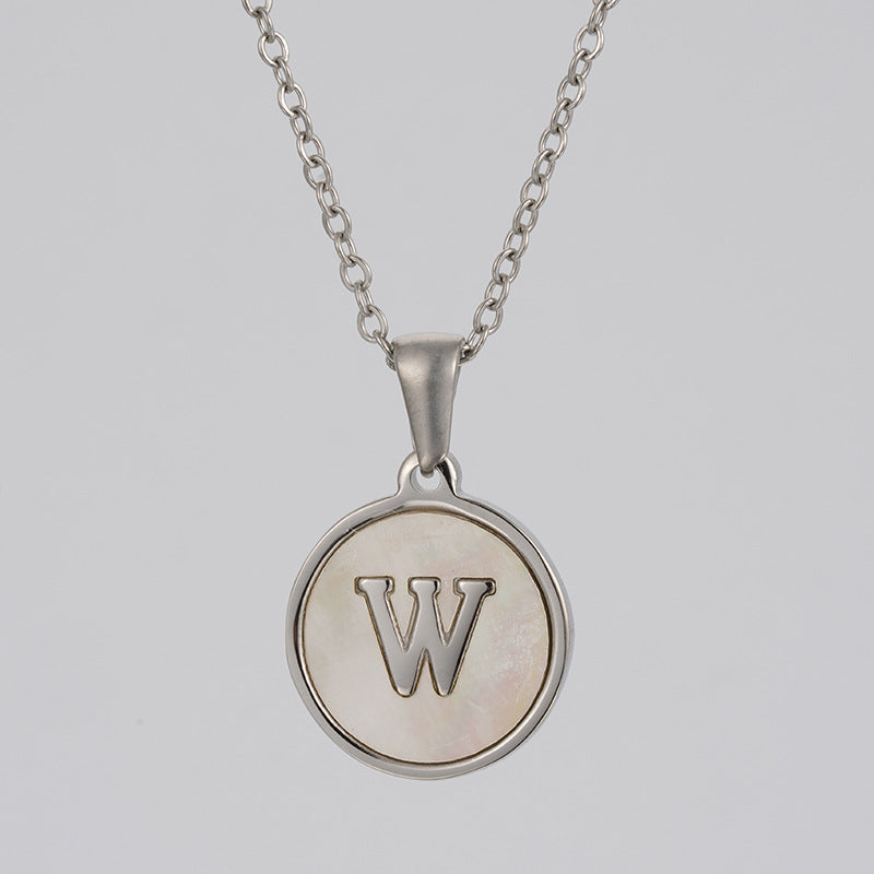 Stainless  Letter Necklace