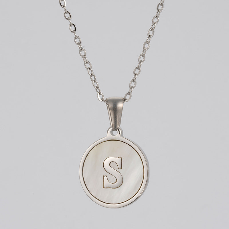 Stainless  Letter Necklace