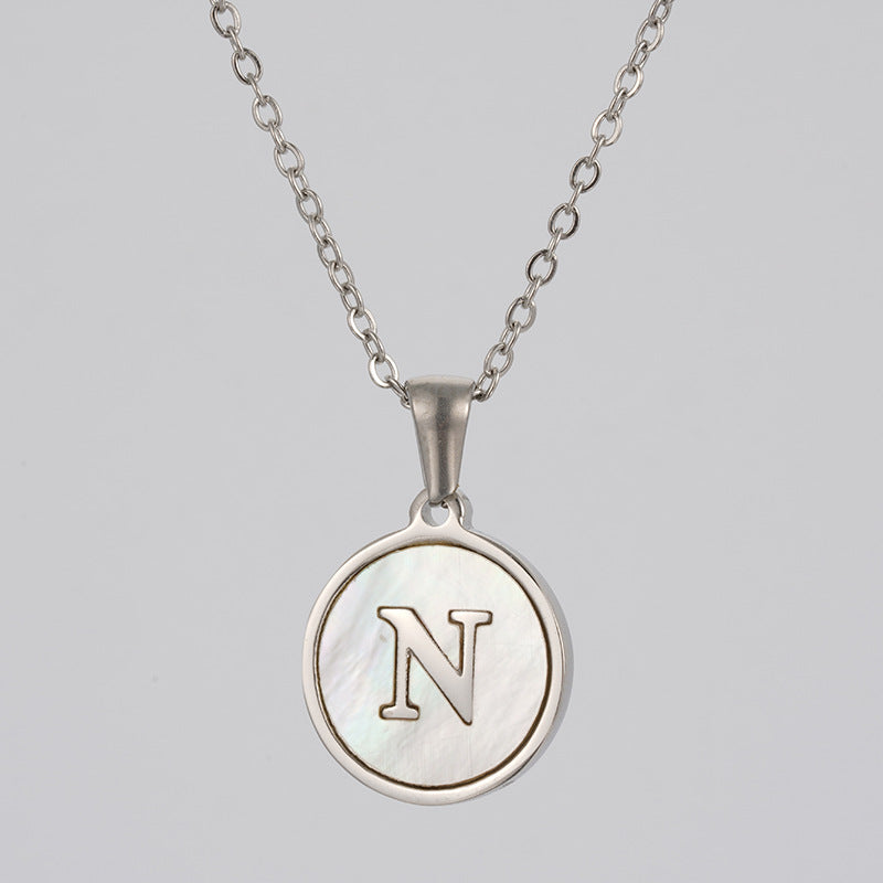 Stainless  Letter Necklace