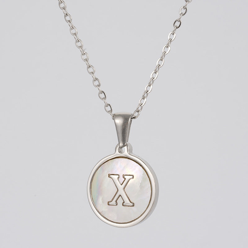 Stainless  Letter Necklace