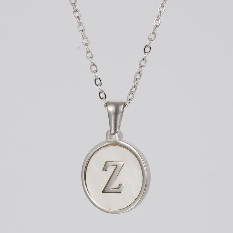 Stainless  Letter Necklace