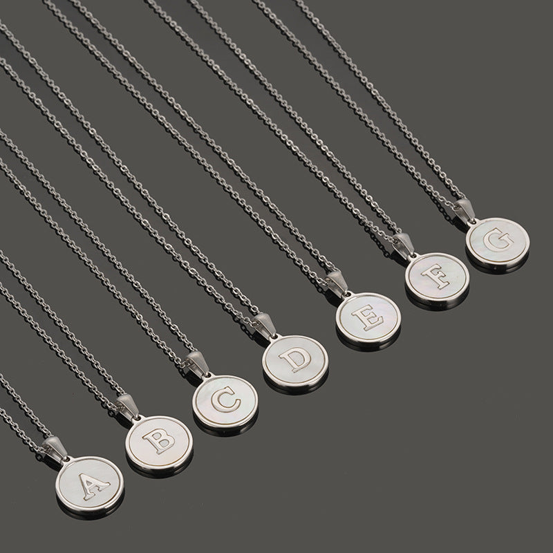 Stainless  Letter Necklace