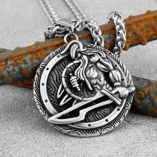 Warrior Shield Sword Necklace