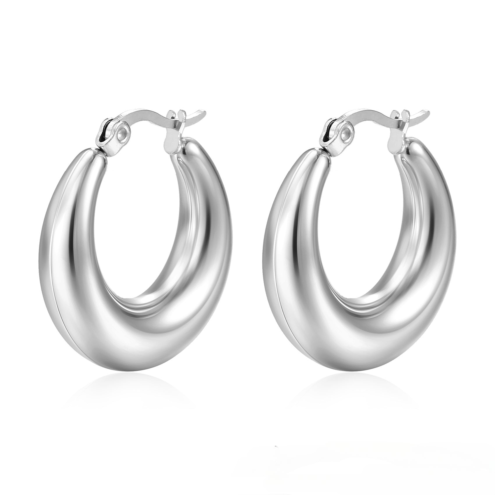 Stainless Steel Hollow Earring