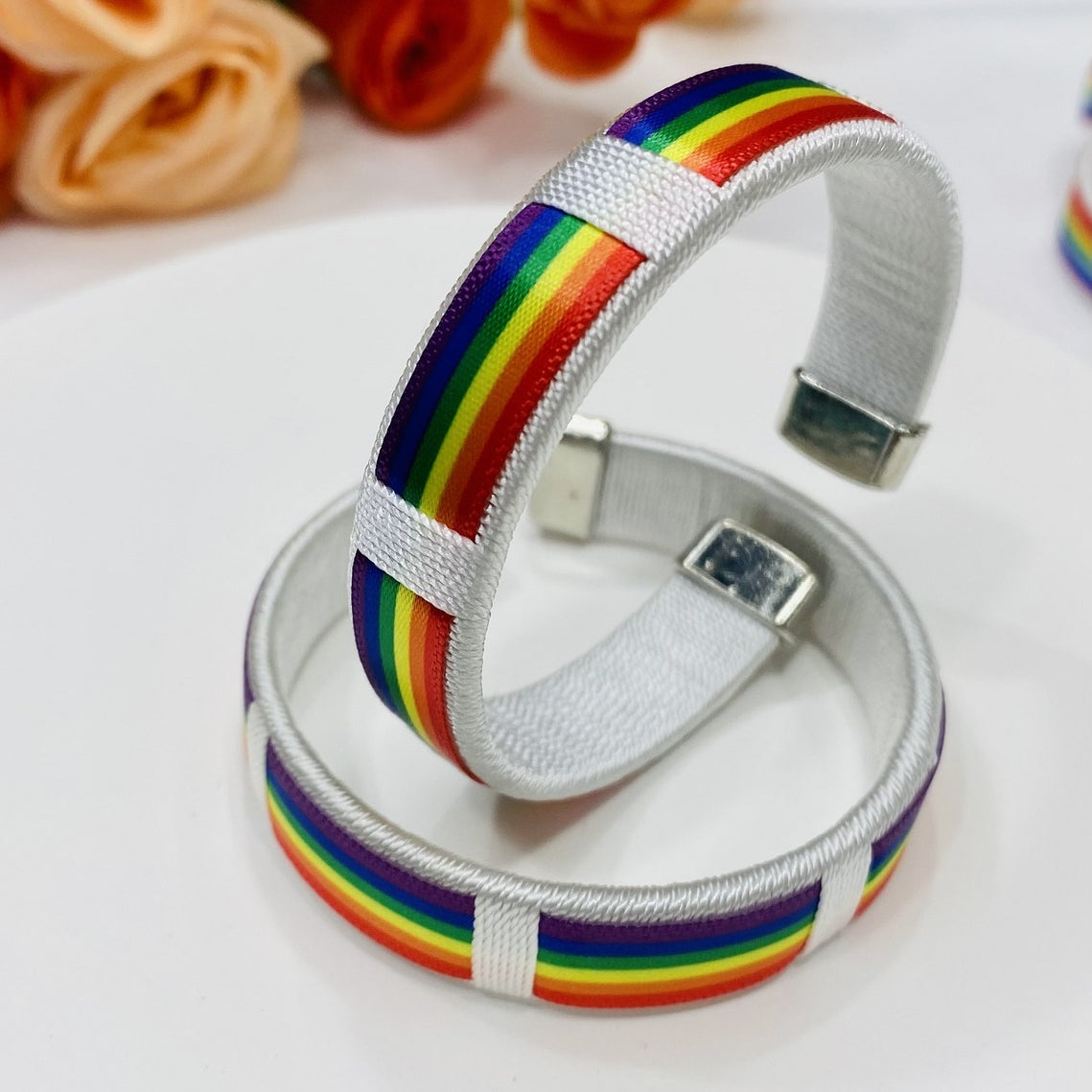 LGBP Rainbow LOVE bracelet