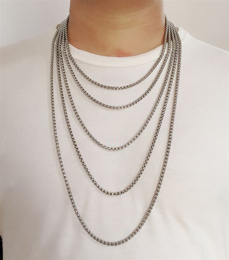 Steel Pearl Necklace