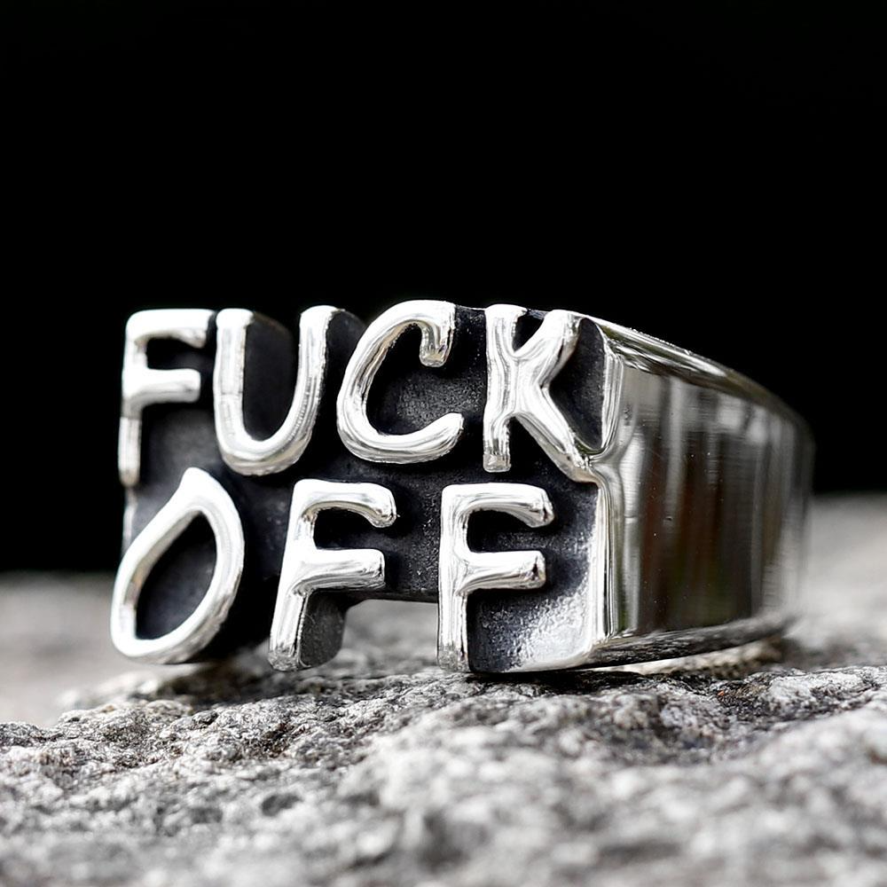 Angry F Word Ring