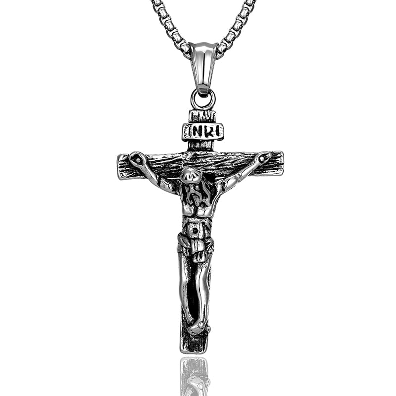 Cross Crucifix Jesus Piece Necklace