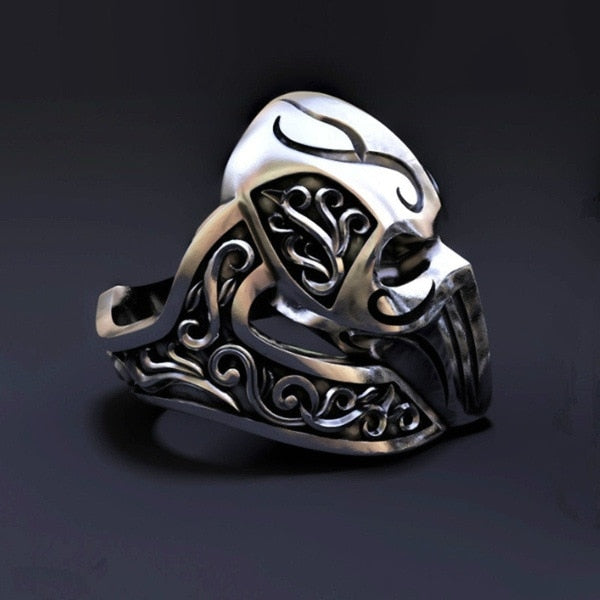 Anillo Calavera Mascarilla Gótica