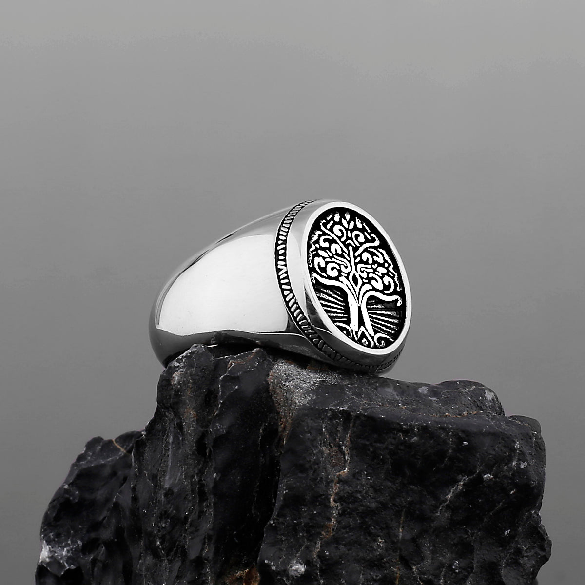 Anillo de sello del árbol de la vida