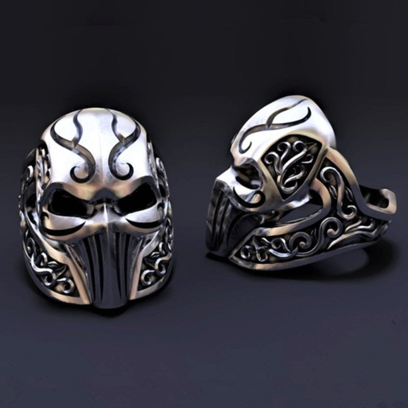 Gothic Gesichtsmaske Totenkopf Ring