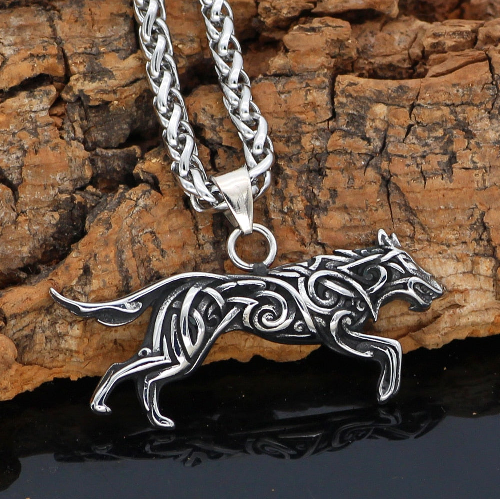 Knot Wolf Necklace