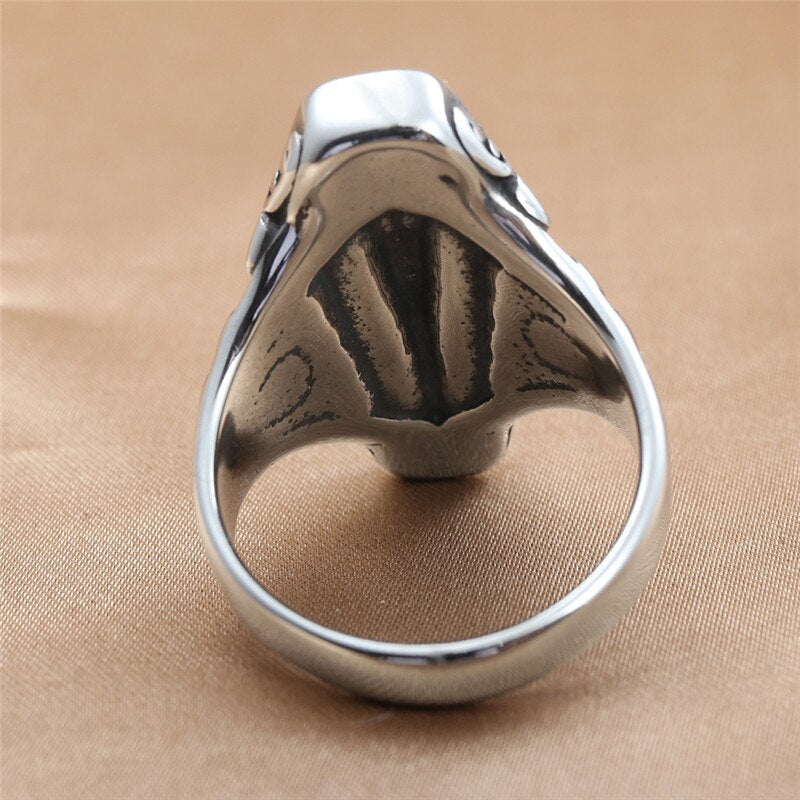 Coffin Vampire Skull Ring