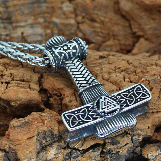 Mjolnir Valknut 바이킹 목걸이