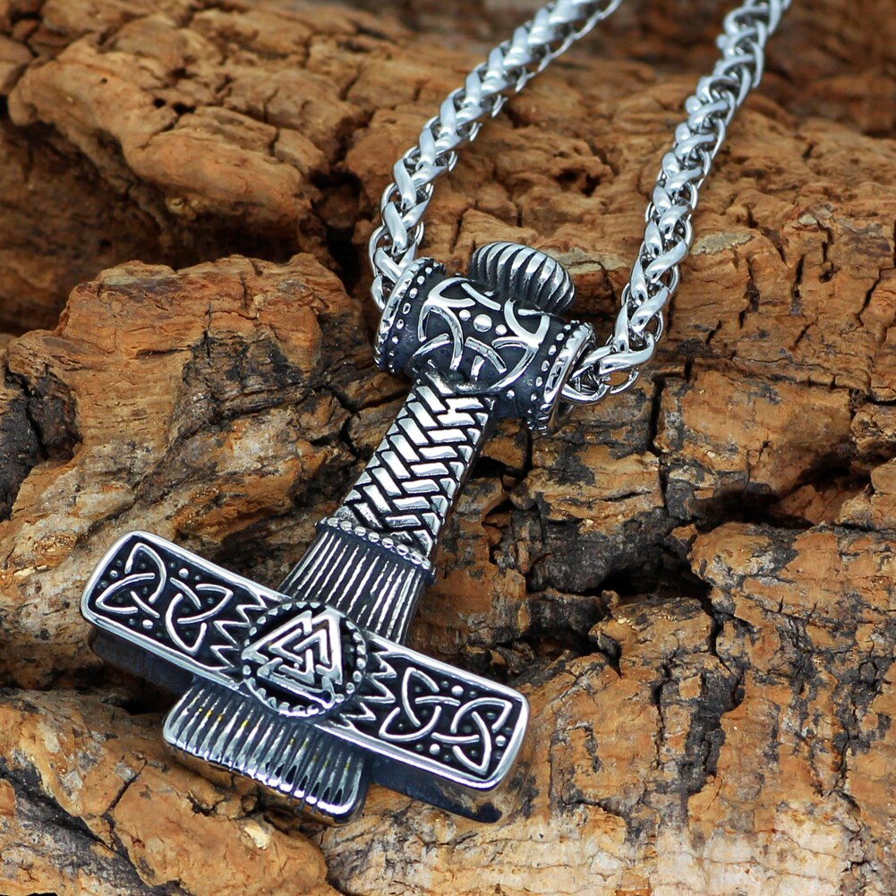 Mjolnir Valknut 바이킹 목걸이