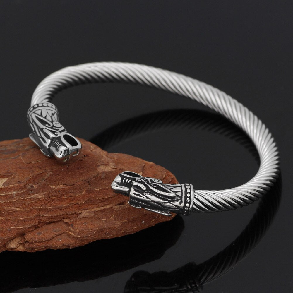 Pulsera escandinava dragón nórdico