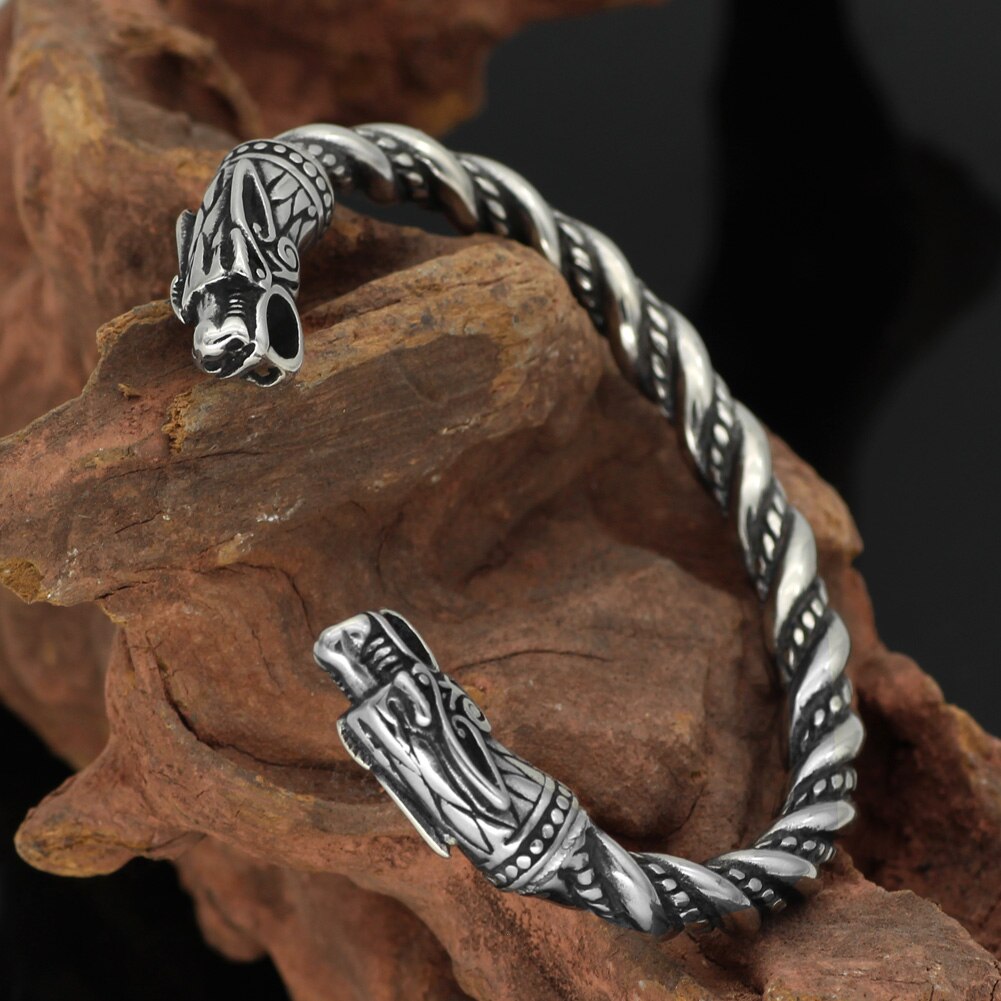 Pulsera escandinava dragón nórdico