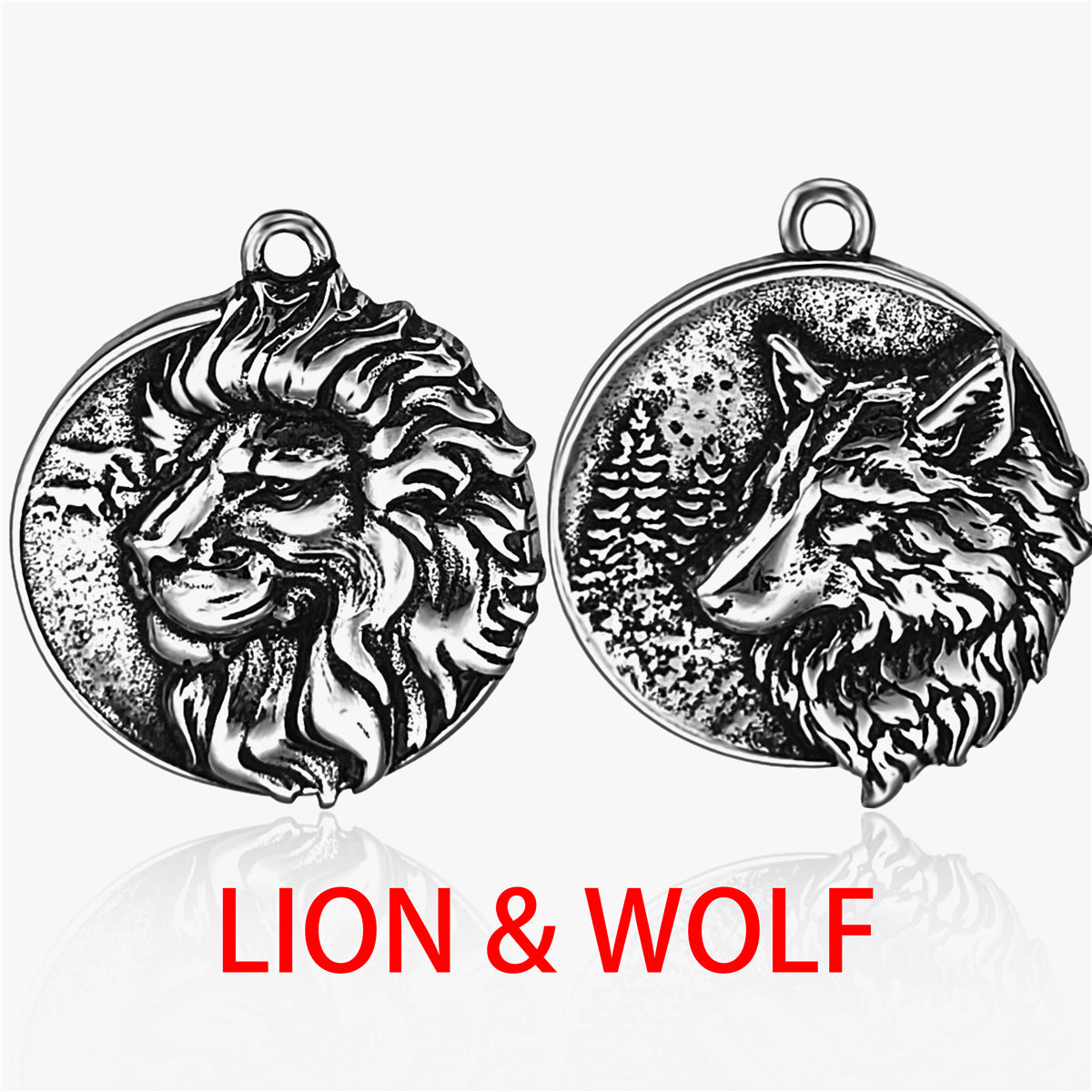 wolf head necklace