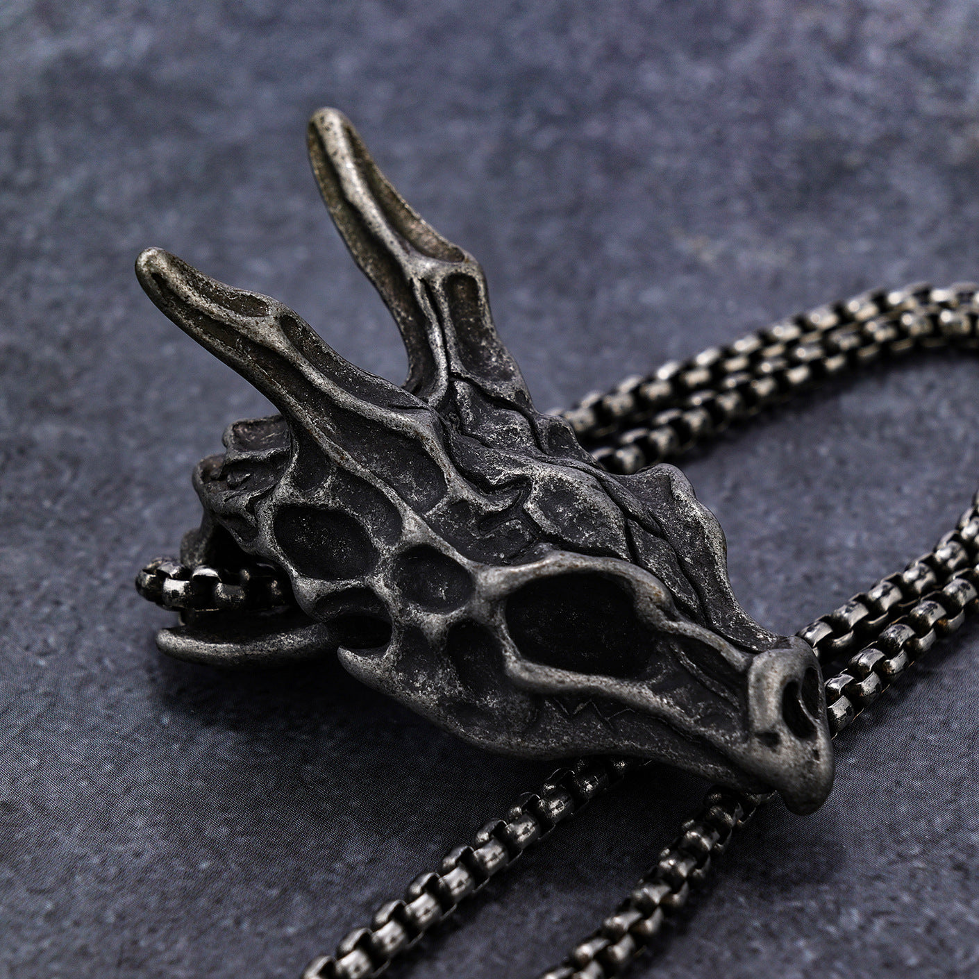 Dragon Head Skull Necklace