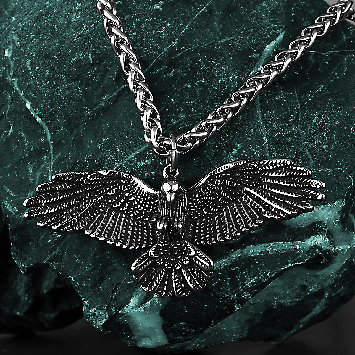 Goth Eagle Wing Necklace