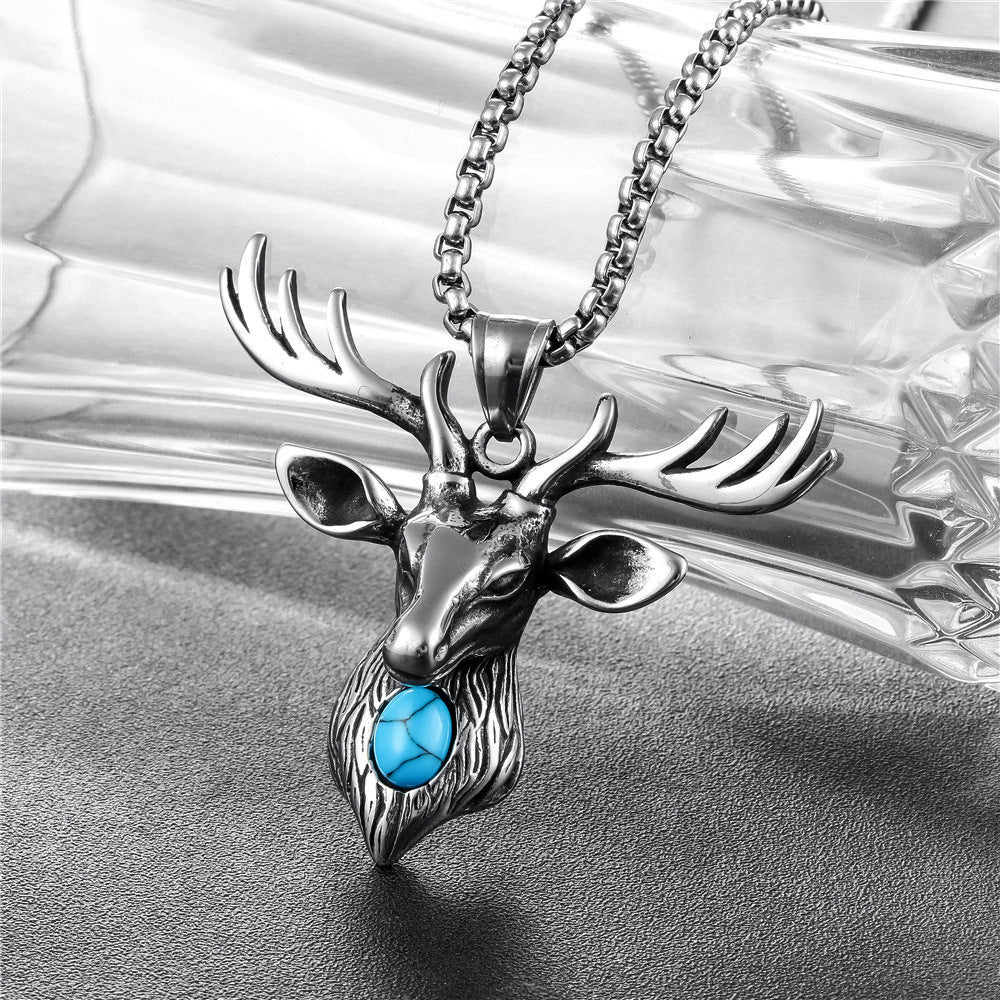 Deer Head Necklace