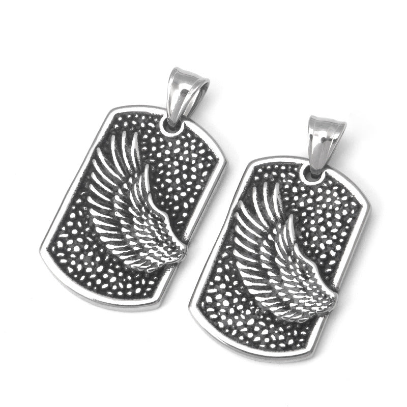 Minimalist Wing Shield Necklace