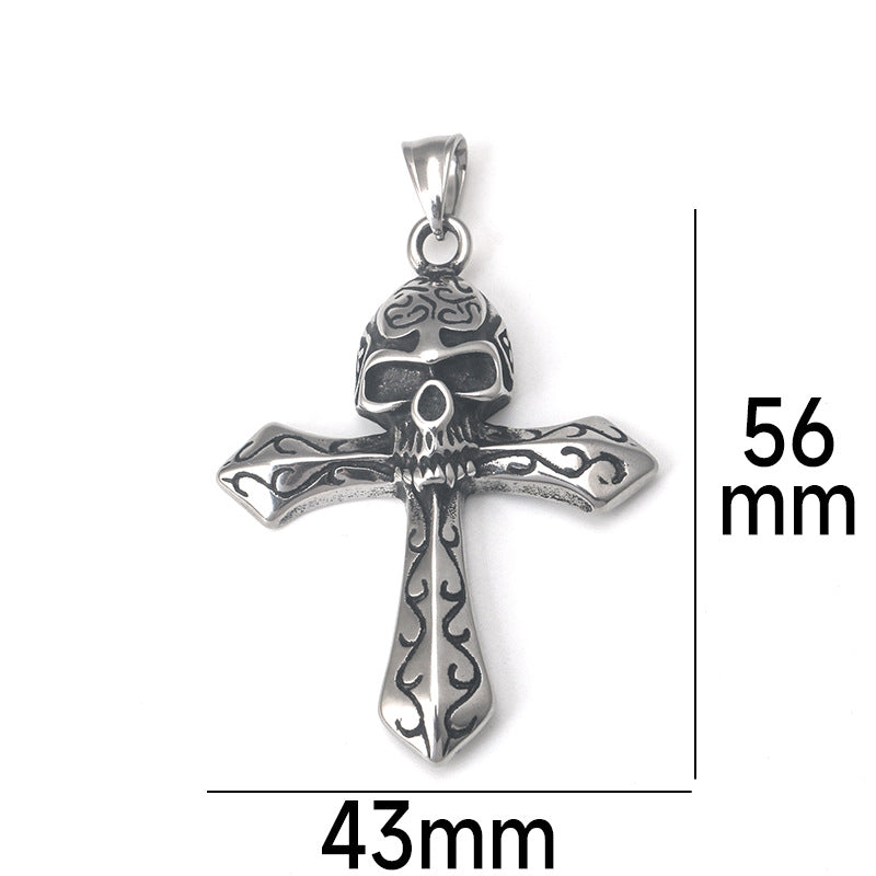 Skeleton Cross Necklace