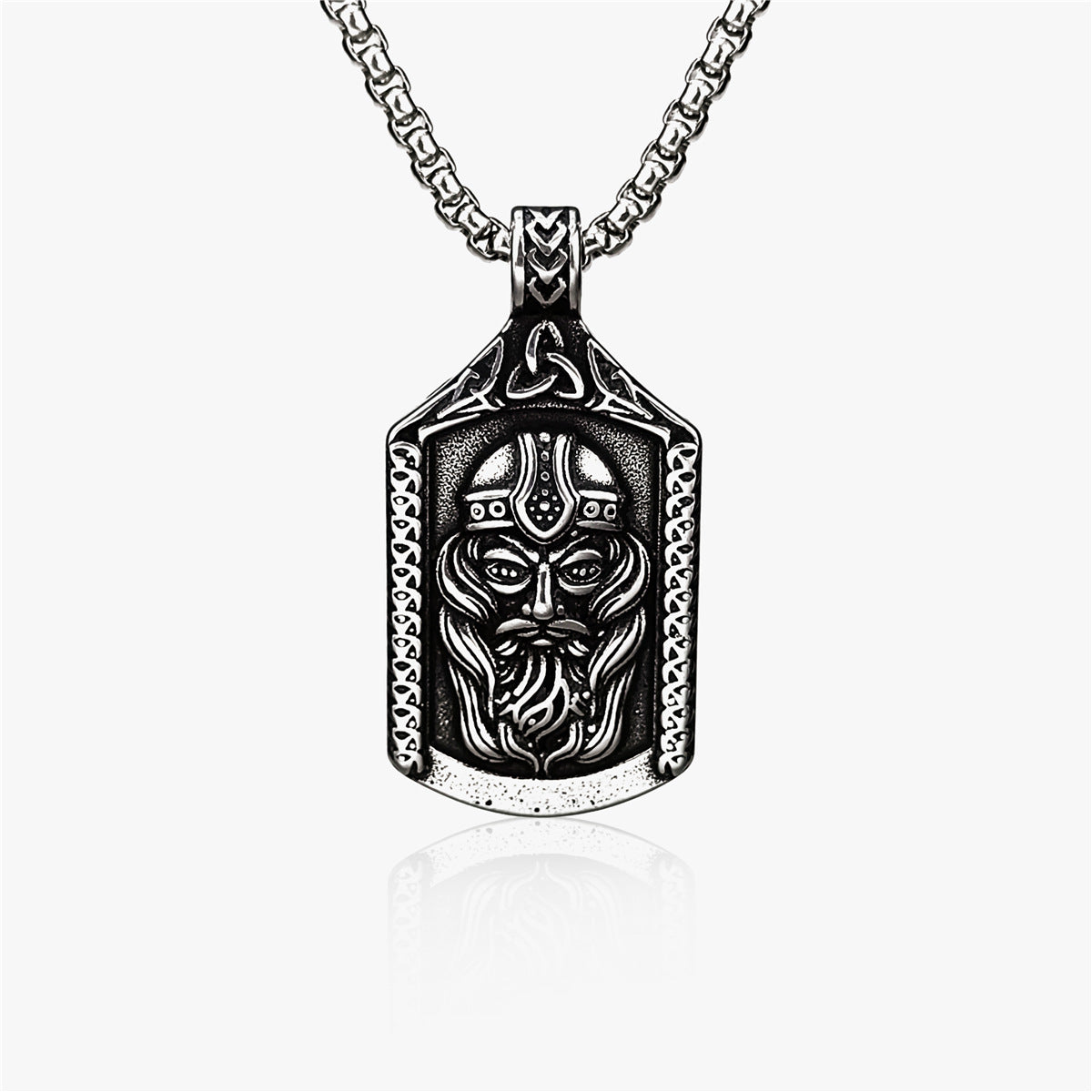 Viking Head Brand Necklace