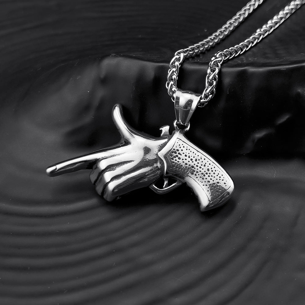 Vintage Pistol Necklace