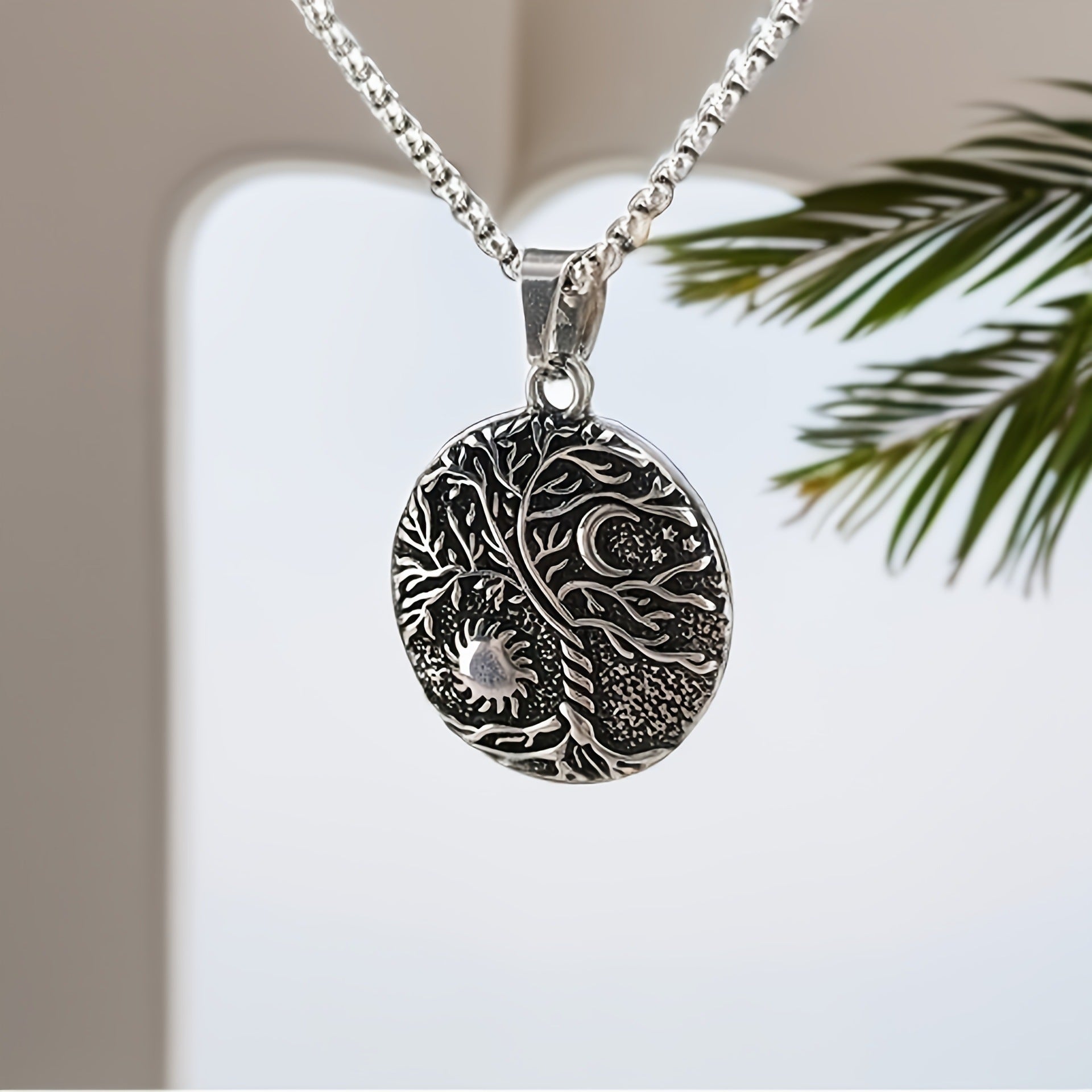 Tree of Life Sun Moon Necklace