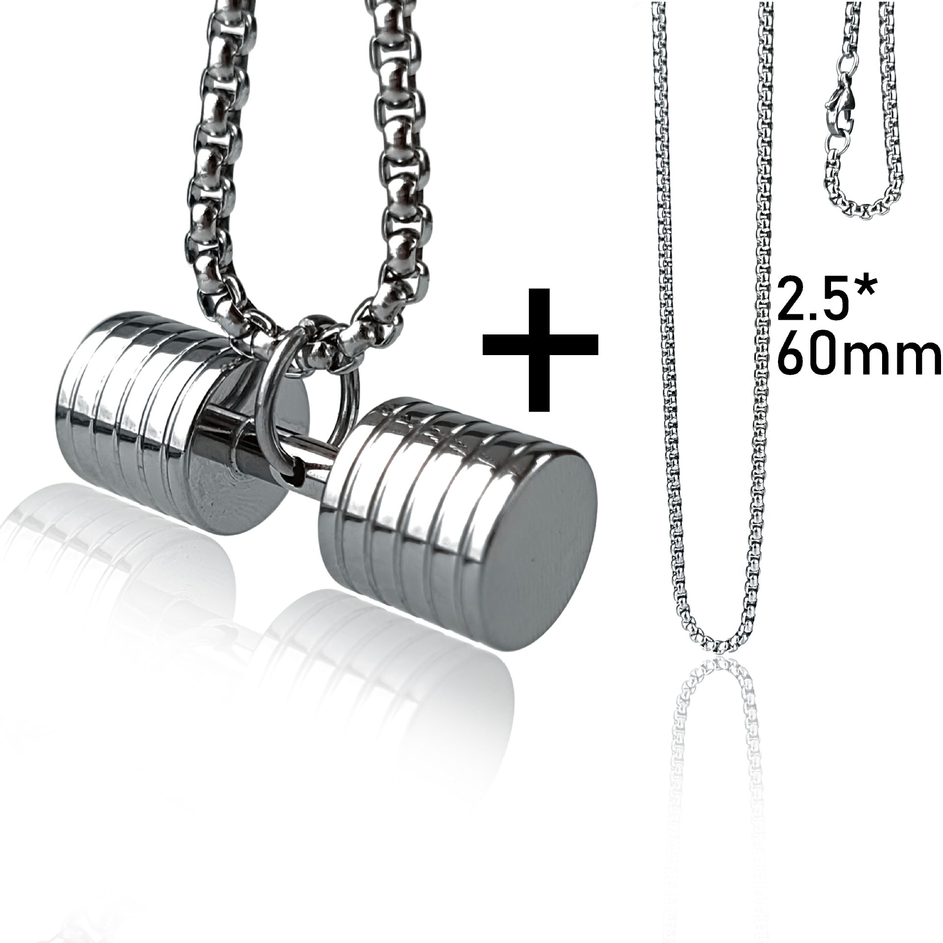 dumbbell necklace