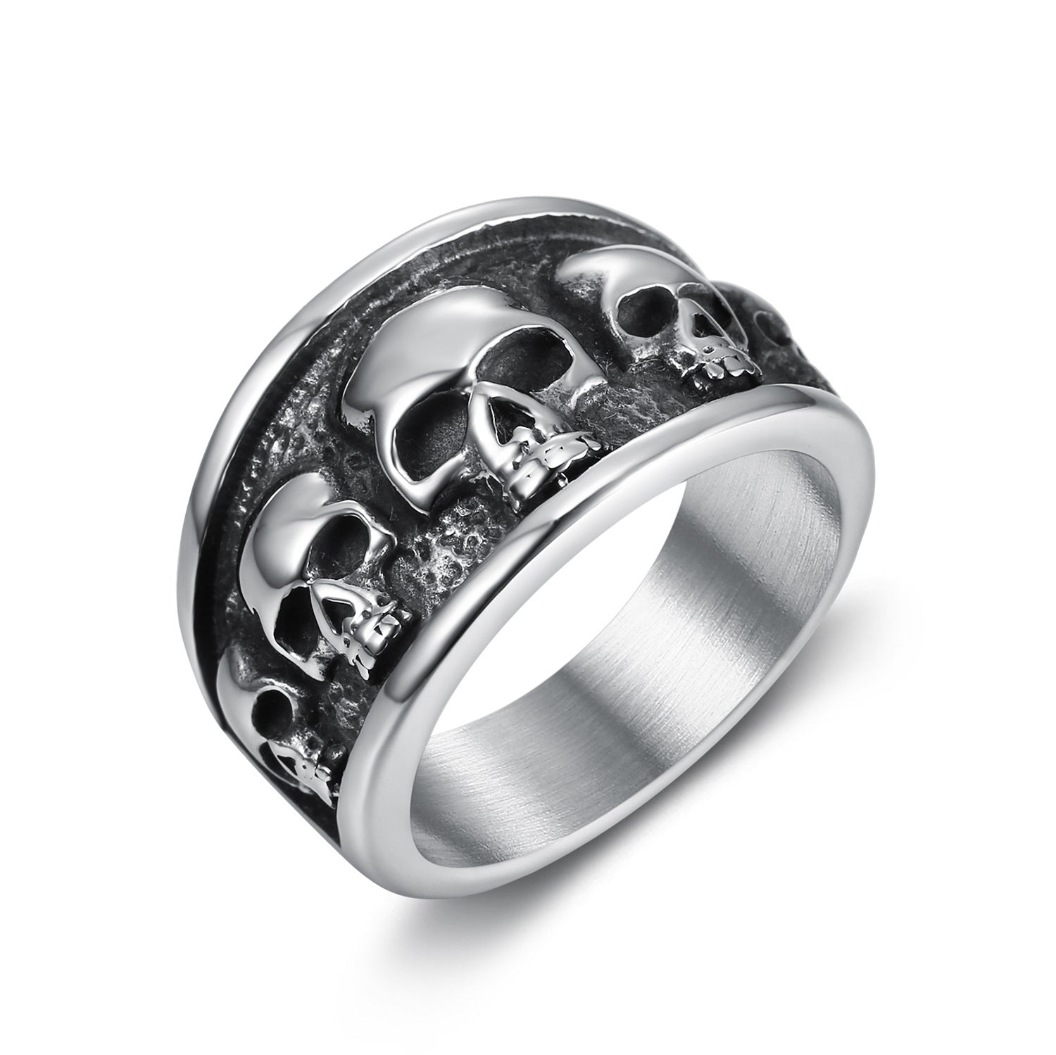 Skull Full Circle Ring