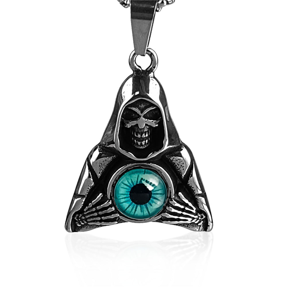 Death Blue Demon Eyes Necklace