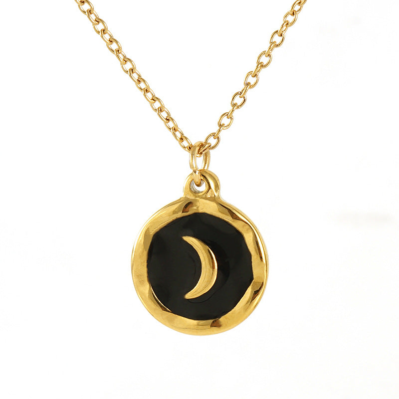 Enamel Moon Necklace