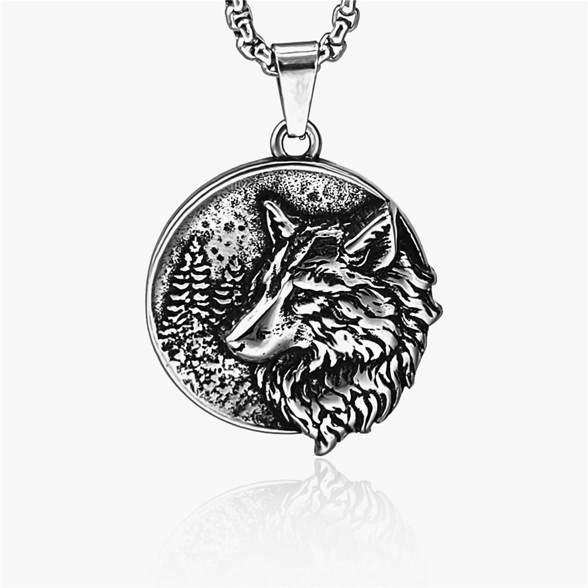 wolf head necklace