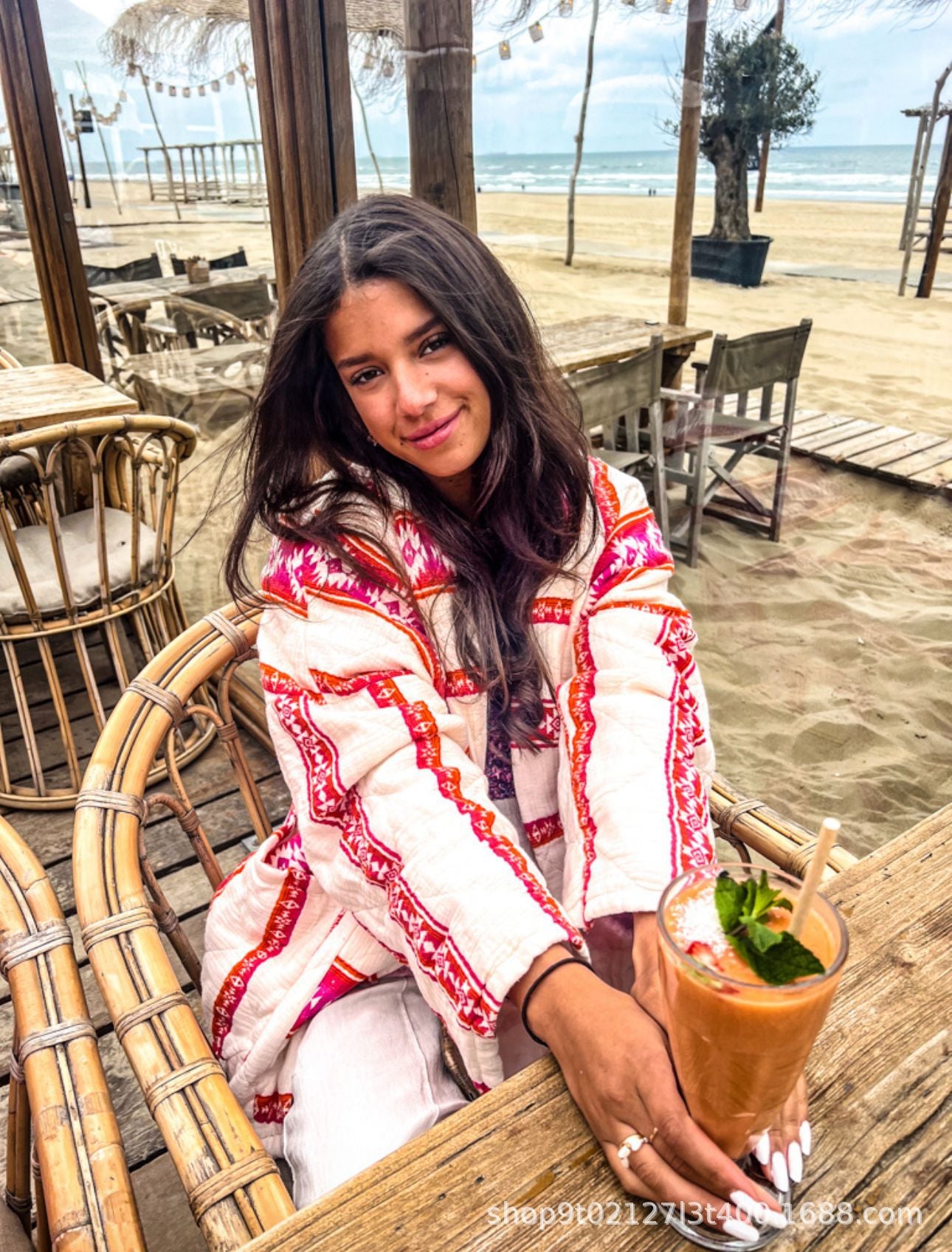 Red Cotton Short Jacket