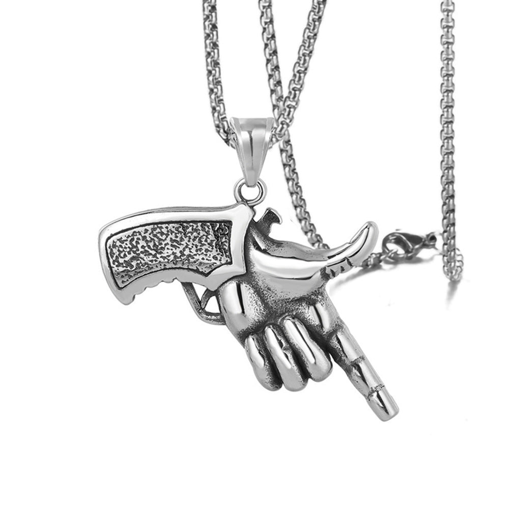 Vintage Pistol Necklace