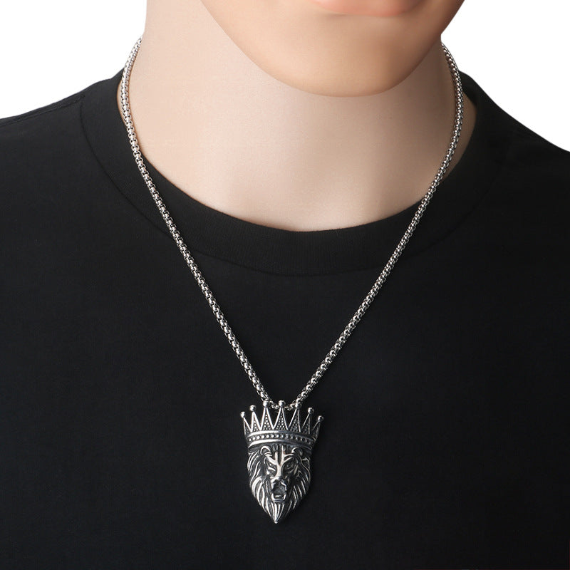 Crown Lion  Necklace