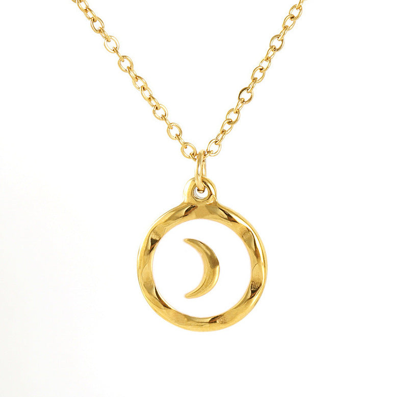 Enamel Moon Necklace