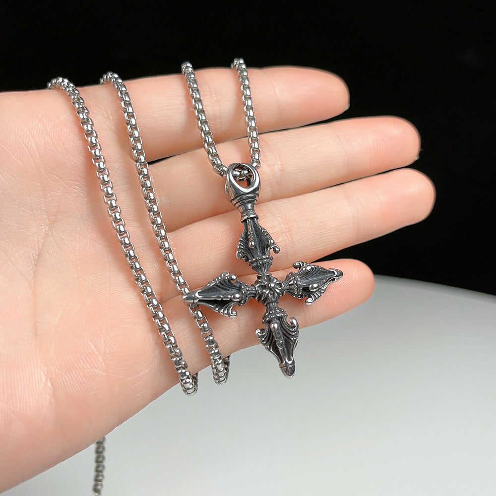 Cross Arrow Necklace