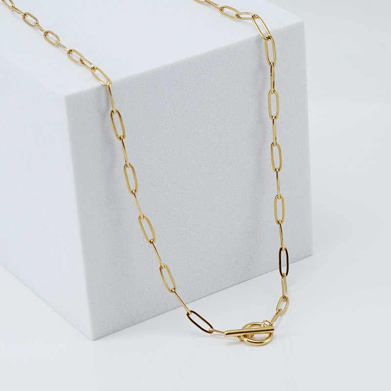 Stainless  Clavicle  Necklace