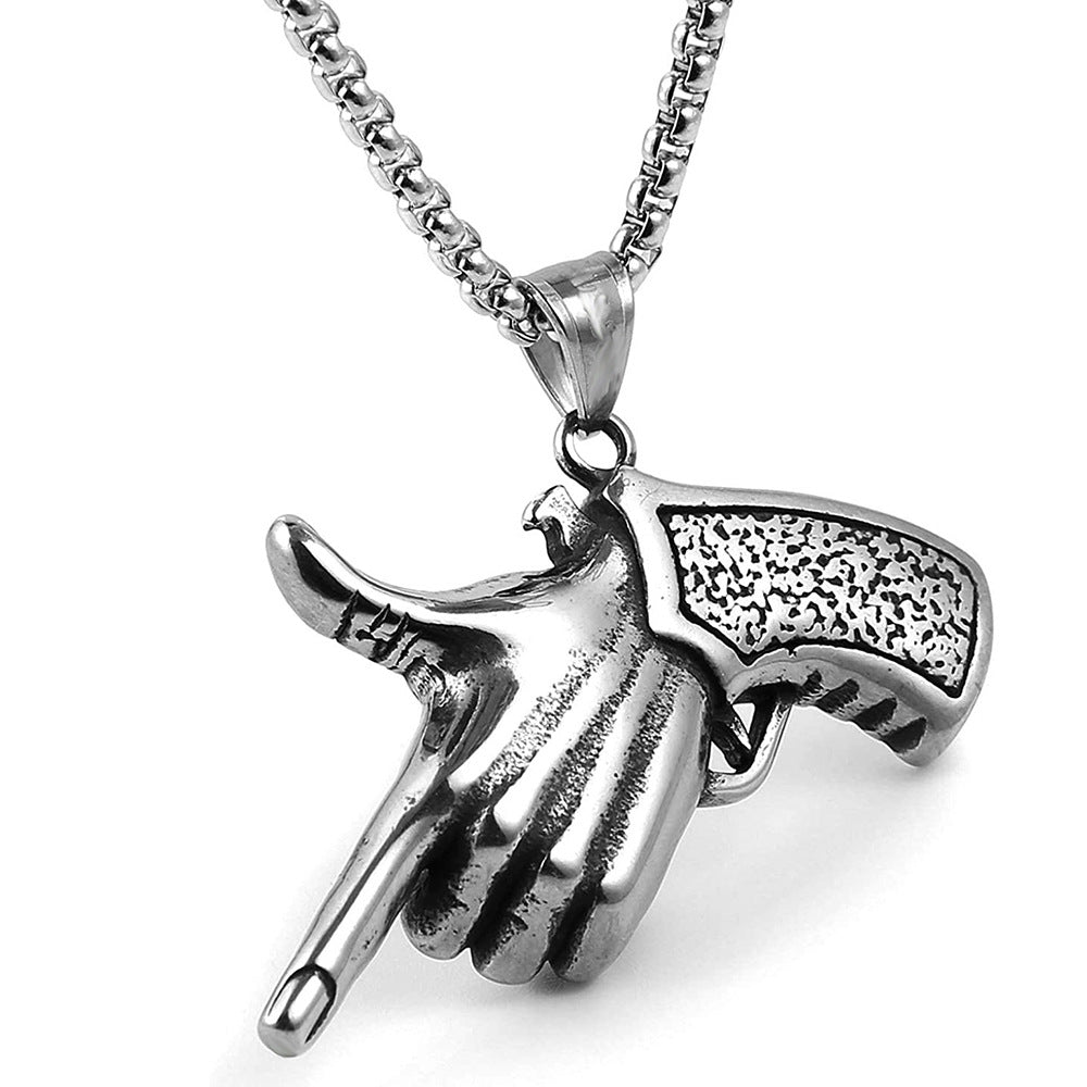 Vintage Pistol Necklace